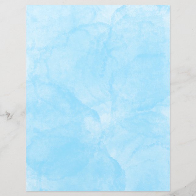Blue Venetian Stucco Scrapbooking Paper (Voorkant)