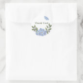 Blue Vergeet me niet bedankt Sticker (Tas)