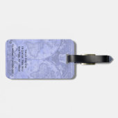 Blue Version Antiek Wereldkaart J Blaeu 1664 Bagagelabel (Achterkant horizontaal)