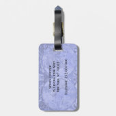 Blue Version Antiek Wereldkaart J Blaeu 1664 Bagagelabel (Achterkant verticaal)