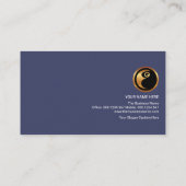 Blue Vertical Column Stripe Manpower Consultant Visitekaartje (Achterkant)