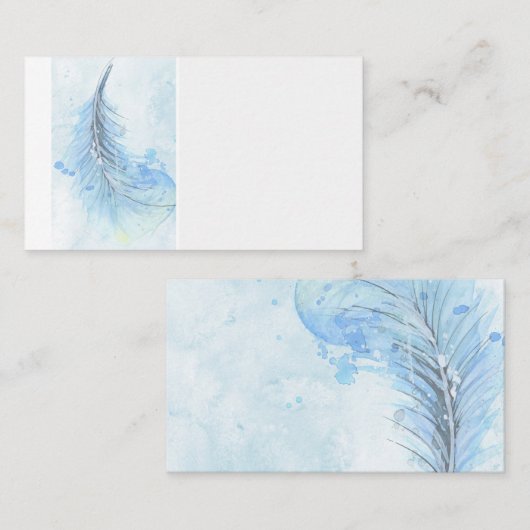 blue vether aangepaste visitekaartjes sjabloon (Voorkant / Achterkant)