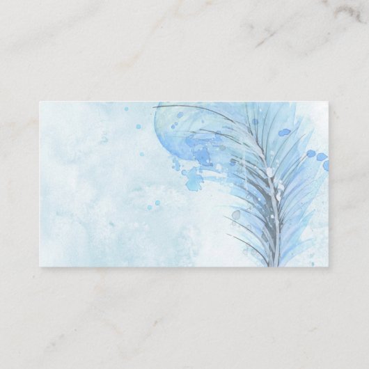 blue vether aangepaste visitekaartjes sjabloon (Achterkant)