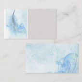 blue vether aangepaste visitekaartjes sjabloon (Voorkant / Achterkant)