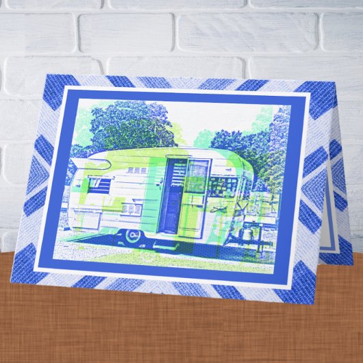 Blue  Vibe Camper Trailer Vaderdag Kaart