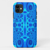 Blue Vibrant Swirl Phone Case (Achterkant)