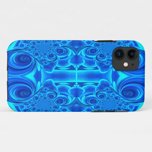 Blue Vibrant Swirl Phone Case (Achterkant (horizontaal))