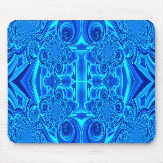 Blue Vibrant Texture Mousepad Muismat (Voorkant)