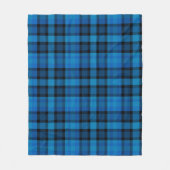 Blue Vichy Check Polar Fleece Blanket Deken (Voorkant)