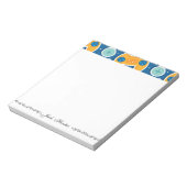 Blue Video Game Thame-naam op maat Notitieblok (Linkerzijde)