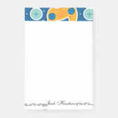 Blue Video Game Thame-naam op maat Post-it® Notes (Voorkant)