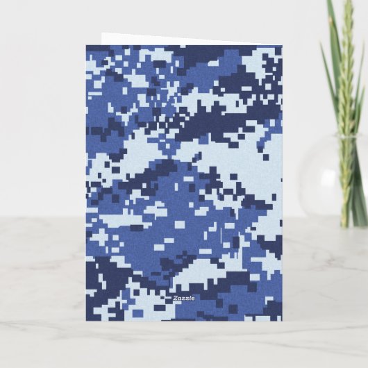 Blue Video Gamer 8th Birthday Kaart (Achterkant)