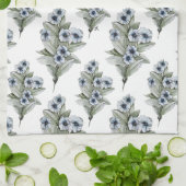 Blue Vinca Kitchen of Tea Towel Theedoek (Gevouwen)