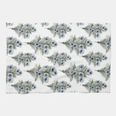 Blue Vinca Kitchen of Tea Towel Theedoek (Horizontaal)