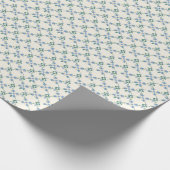 Blue Vine Delight Cadeaupapier (Hoek)