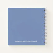 Blue Vine Lijst Custom Name Country Notitieboek (Achterkant)