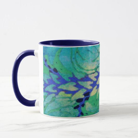 Blue Vine Wave 11oz Mok (Links)