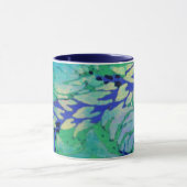 Blue Vine Wave 11oz Mok (Midden)