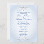 Blue Vines Wedding Invitations Kaart (Voorkant)