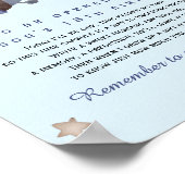 Blue Vintage Airplane Time Capsule 1st Birthday Poster (Hoek)