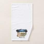 Blue Vintage-auto Bad Handdoek (Handdoek)