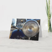 Blue Vintage-auto Kaart (Achterkant)