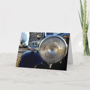 Blue Vintage-auto Kaart