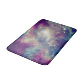 Blue Violet Blauwgroen Cosmic Nebula Milky Way Badmat (Gekanteld)
