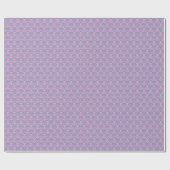 Blue Violet Frosted Orchid Damask Cadeaupapier (Vlak)
