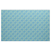 Blue Violet Lime Green Paisley Floral Art Pattern Stof (Yard (91,4 cm))