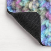 Blue Violet Multi-Color Crochet Muismat (Hoek)