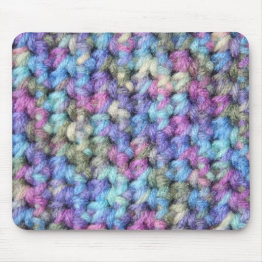 Blue Violet Multi-Color Crochet Muismat (Voorkant)