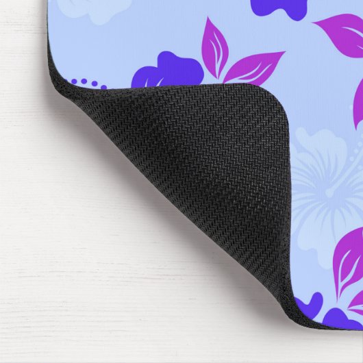 Blue Violet Paars Hibiscus Flower Muismat (Hoek)