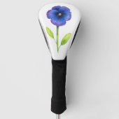 Blue Violet Pansy Golfheadcover (Voorkant)