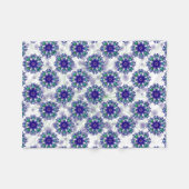 Blue Violet Perennial Fleece Blanket Deken (Voorkant (Horizontaal))