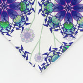 Blue Violet Perennial Fleece Blanket Deken (Hoek)
