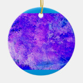 Blue Violet Serenity Keramisch Ornament (Voorkant)