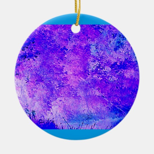 Blue Violet Serenity Keramisch Ornament (Voorkant)
