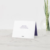 Blue Violet Wild Rozen Wedding Bedankkaart (Achterkant)