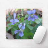 Blue Violets Mousepad Muismat (Met muis)