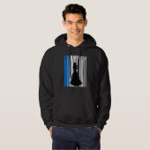 Blue Violin Champion Girl Coach Violinist Player C Hoodie (Voorkant volledig)