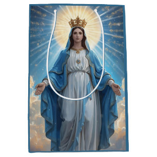 Blue Virgin Mary Heavenly Medium Cadeauzakje