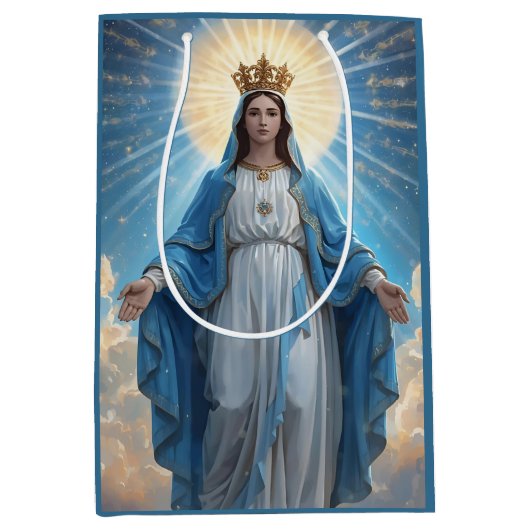 Blue Virgin Mary Heavenly Medium Cadeauzakje (Voorkant)