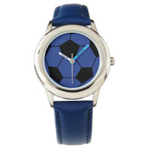 Blue Voetbal Wrist Watch Horloge