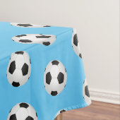 Blue Voetballen Kids Verjaardagsfeestje Tafelkleed (Voorbeeld)