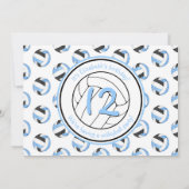 blue volleybal - verjaardagscampagne kaart (Achterkant)