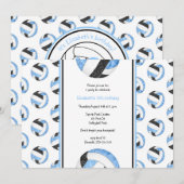 blue volleybal - verjaardagscampagne kaart (Voorkant / Achterkant)