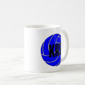  Blue Volleyball Coffee-Mok Koffiemok (Voorkant rechts)