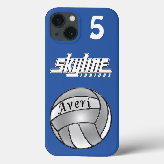 Blue Volleyball iPhone 6 Hoesje Xtreme Tough (Achterkant)