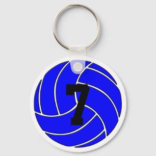 Blue Volleyball Sleutelhanger (Key Ring)